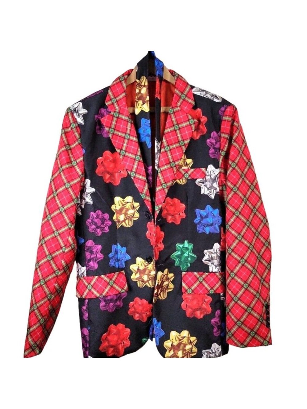 Ugly Christmas Men's Suit Jacket and Necktie Size S (34-36) NEW